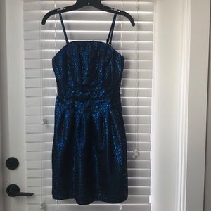 Electric blue party dress